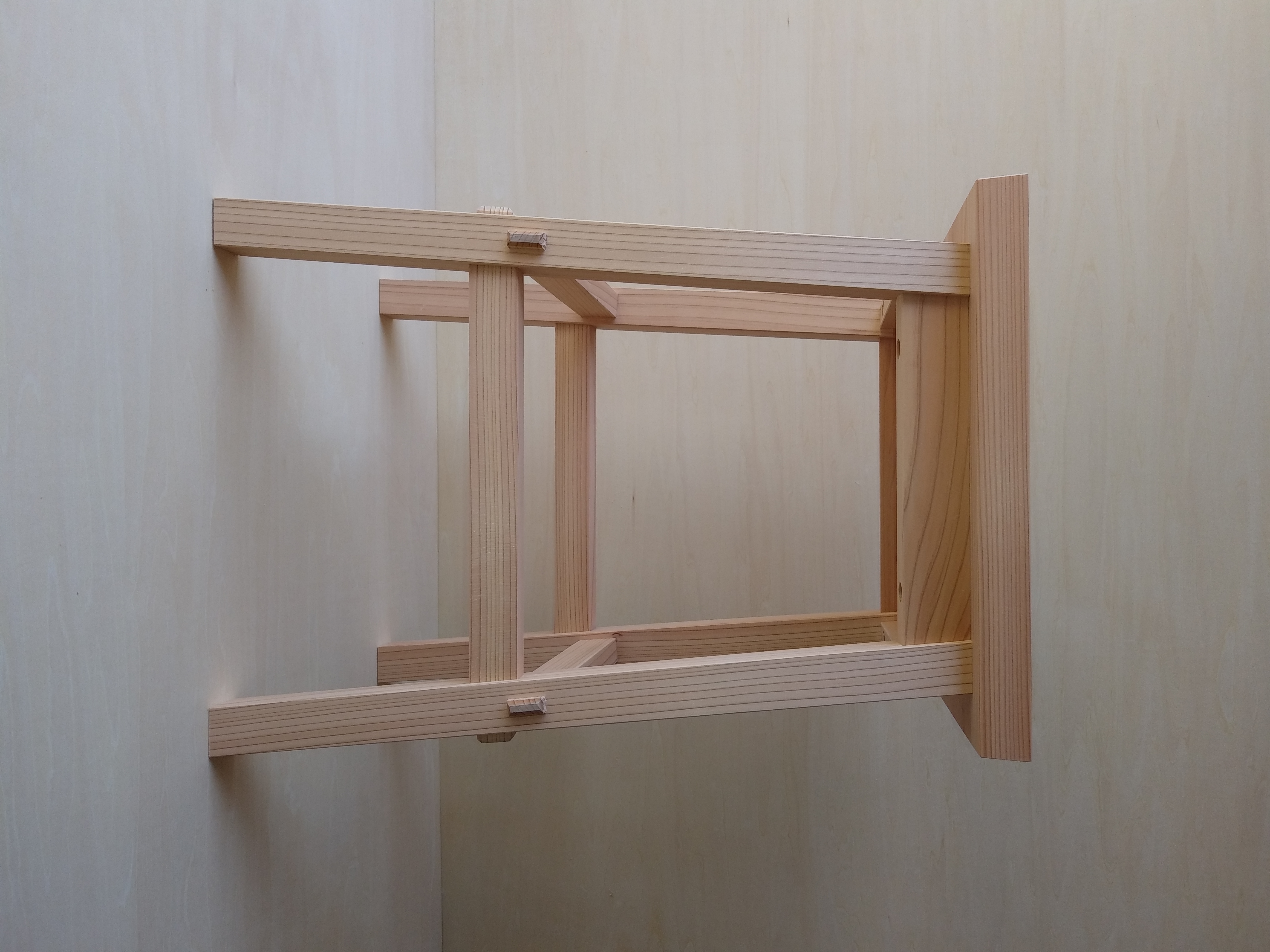 純和風小木製椅子　花台　飾り台　スツール