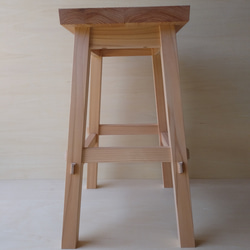 純和風小木製椅子　花台　飾り台　スツール 2枚目の画像