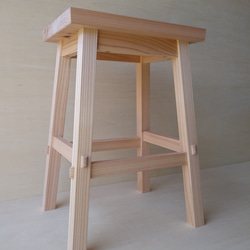 純和風小木製椅子　花台　飾り台　スツール 3枚目の画像
