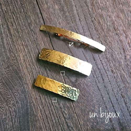 brass＊ながーいバレッタ バレッタ un bijoux 通販 6241769