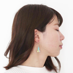 繡球藍色Taurillon耳環/耳環 第3張的照片