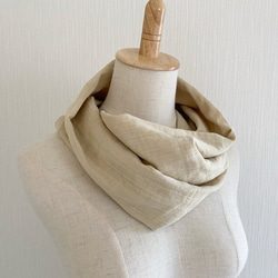 新色♡蓬鬆竹節雙層紗布圍脖♡奶茶日本製造日本製造高品質高品質100％棉天然材料 第5張的照片