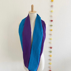 日本製造♡蓬鬆雙層紗布圍脖♡混色 第8張的照片