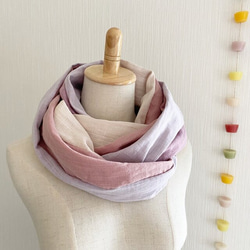 ♡日本製コットン100% ふわふわ上質ダブルガーゼのスヌード♡赤