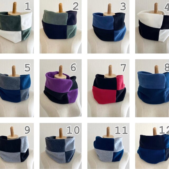 暖頸套有 12 種顏色可供選擇 ♡ 雙色圍脖 ♡ 推薦男士 ♡ 羊毛 ♡ 雙色 ♡ 第4張的照片