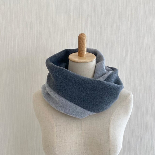 ♡ふんわり軽量♡12色から選べるネックウォーマー♡バイカラースヌード