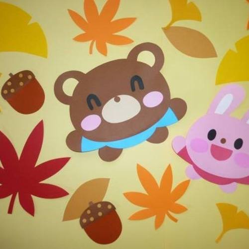 壁面飾り♪秋 『もう秋だね♪』もみじ＆イチョウ＆どんぐり♪ 雑貨