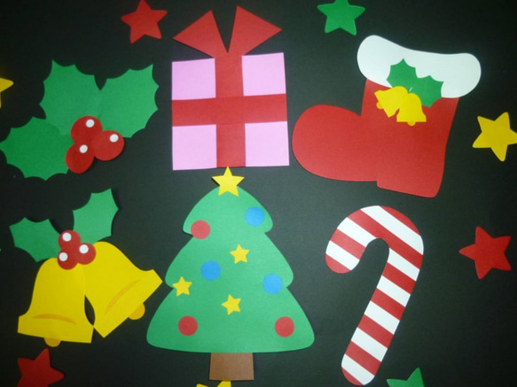 壁面飾り♪１２月／クリスマス♪ ツリー＆プレゼント＆ベル♪ 3枚目の画像