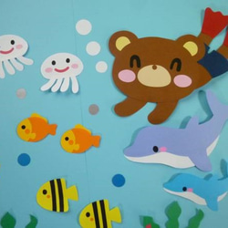 壁面飾り♪夏／海の中♪お魚さん＆イルカ♪ 3枚目の画像