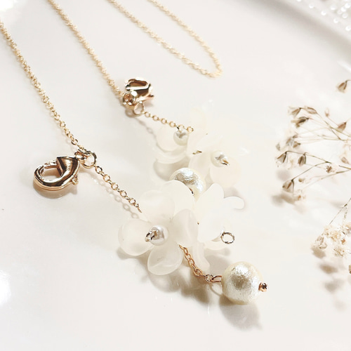 まるでピアスのようなマスクチェーン&メガネチェーンNo.15 すりガラス