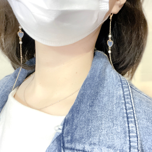 ♪ 647❤️ アンティークビーズマスクチェーンメガネチェーンハンドメイド