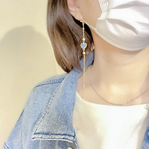 ♪ 647❤️ アンティークビーズマスクチェーンメガネチェーンハンドメイド