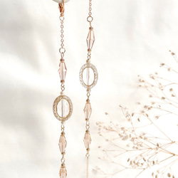 薔薇 バラ ローズ ハート グラスコード 眼鏡チェーン マスクチェーン