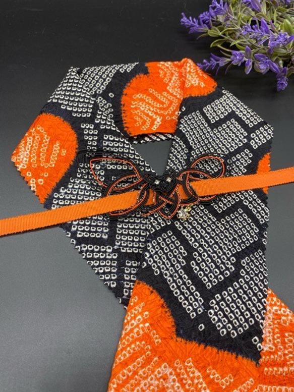 目玉商品】4296木綿半幅帯 不思議の国のアリス 豪華水引2点 絹