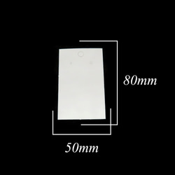 ピアス台紙 80枚　ピアス用シンプル台紙 2枚目の画像