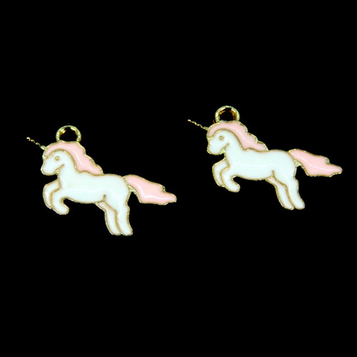 ユニコーンクリームチャーム Shinny dreamlike-ユニコーン樹脂チャーム,ペンネックレス用