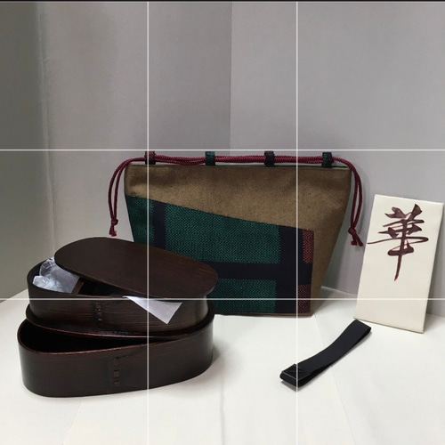 新品銘柄　四点セット　はんごう二段　自立巾着　着物リメイク　昭和椿　箸袋バンド 新品銘柄 四点セット はんごう二段 自立巾着 着物リメイク 昭和椿