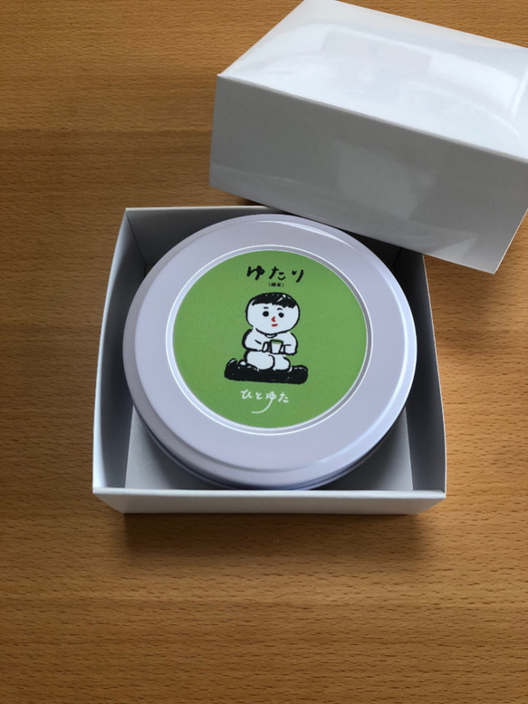 【ひとゆた】ゆたり　ギフトBOX　緑茶　缶　GREEN TEA 1枚目の画像