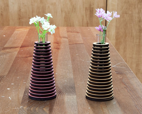 円錐型の花瓶 #01 一輪挿し・花瓶・花器 SATOS（立体作家） 通販