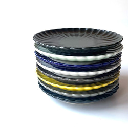 輪花 リンカ 花皿 22cm パスタ皿 カレー皿 食器 花型 8color /r145 7枚目の画像