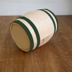エゾ松の貯金樽（緑） 4枚目の画像