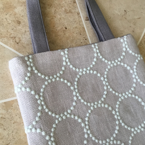 ご確認用ミニトートバッグハンドメイドミナペルホネンタンバリン