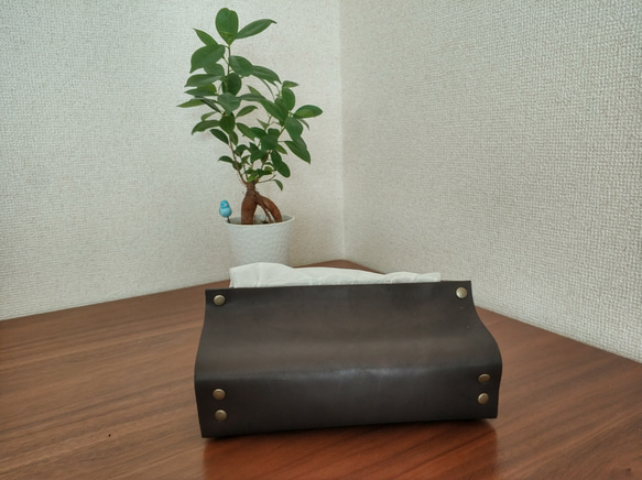 受注生産 #手作り本革ティッシュカバー#ティッシュボックス#ティッシュ