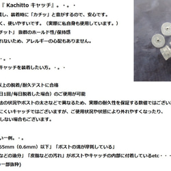 （316）『Kachittoキャッチ』　ピアス用キャッチ☆ カチッ！と留まる キャッチです。・。・(^^♪ 4枚目の画像