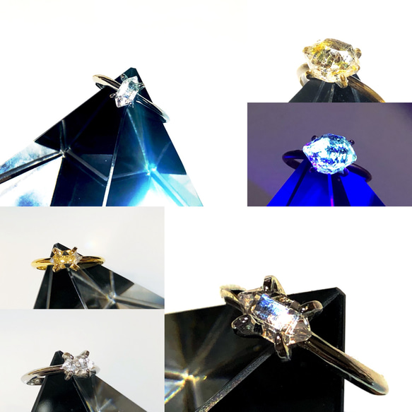 ハーキマーダイヤモンドリング  お気に入りの１つでCon  Affettoのロゴに使いました。 3枚目の画像
