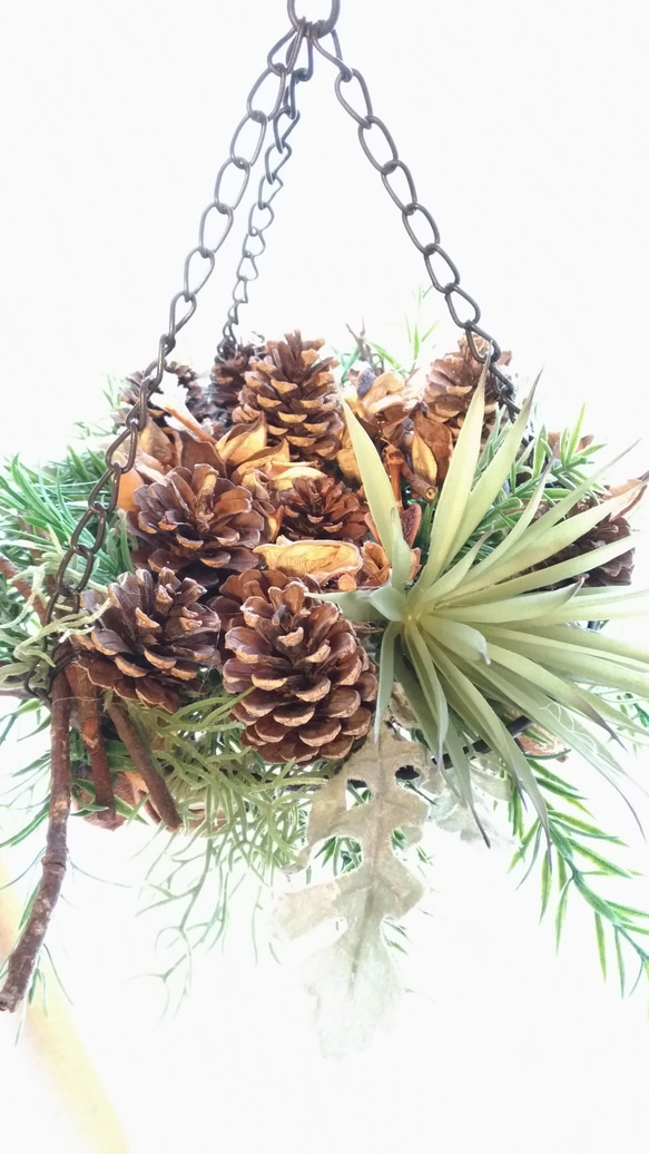 sale! UP++natural hunging wreath 2枚目の画像