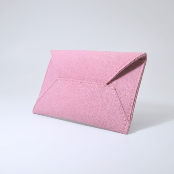 ☆SALE☆　ふんわりねこ刺繡　名刺入れ・カードケース〈ピンク〉 4枚目の画像