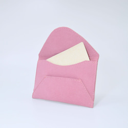 ☆SALE☆　ふんわりねこ刺繡　名刺入れ・カードケース〈ピンク〉 5枚目の画像