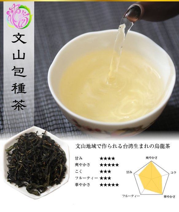 台湾茶 特級 文山包種茶  25g 中国茶 4枚目の画像