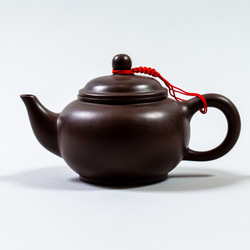 台湾茶 茶器 茶壺（急須）赤　中国茶 2枚目の画像