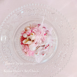 3way フラワーコサージュ pink  mini rose 3枚目の画像