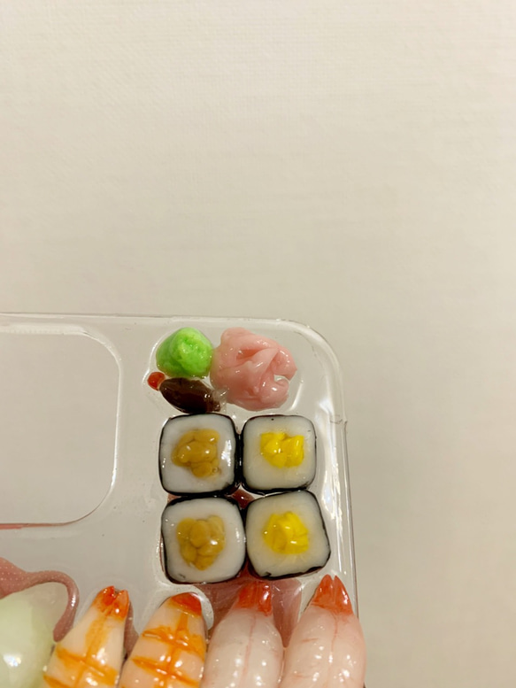 お寿司のスマホケース 　お好きなネタでオリジナルケース作ります 4枚目の画像