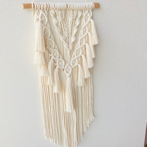 送料無料】マクラメタペストリー No.09 タペストリー・壁掛け マクラメ