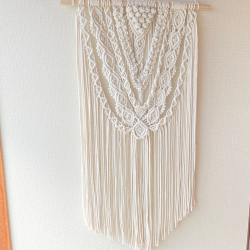 送料無料】特大 マクラメタペストリー No.13 タペストリー・壁掛け