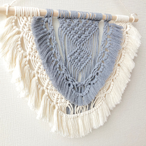 マクラメタペストリー #02 タペストリー・壁掛け マクラメ編み