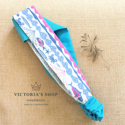 是一條魚/雙色交叉鬆緊髮帶/Victoria.s.shop 第5張的照片