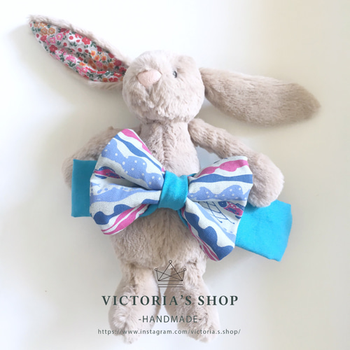 売り切れ）は魚/ 2色ボウ弾性ヘアバンドbaby / Victoria.s.shopです  