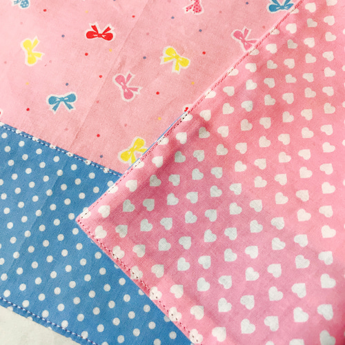 再販】リボン&ドット ピンク トリオセットが入るお弁当袋&コップ袋
