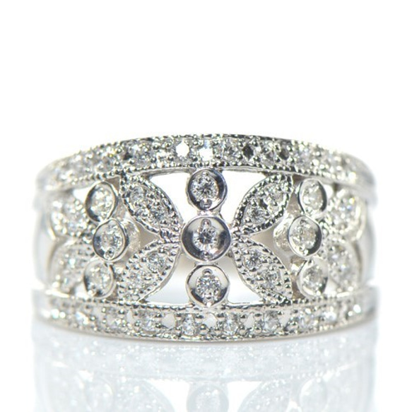 K18 ダイヤモンド リング イエロー/ホワイト/ピンクゴールド BV004