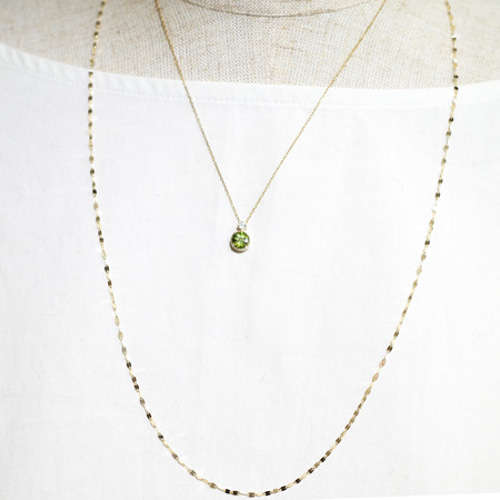 k10 ムーン　ペンダント K10 プチ ダイヤ ムーン ネックレス / 10K Petit Diamond Moon