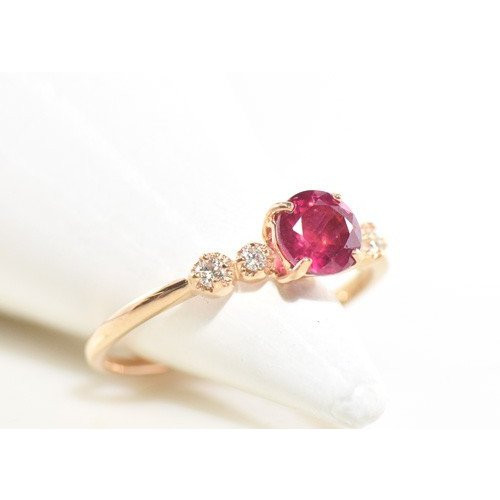 K18 ルビー ダイヤ リング BZ005 指輪・リング kyfactory 通販