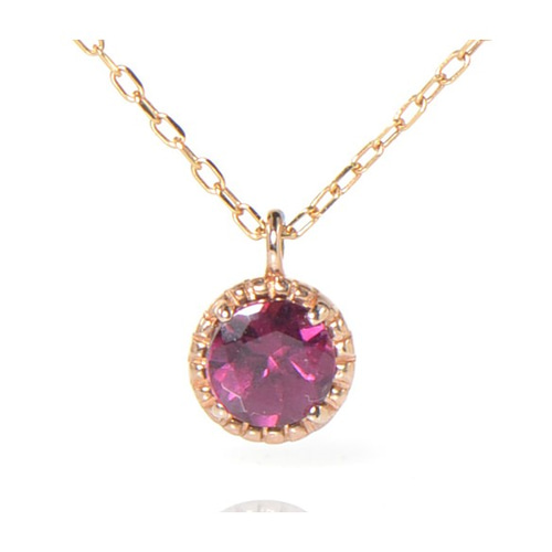 14金　ガーネット　5ct ペンダント ネックレス 希少石 ドラゴンガーネット ダイヤモンド 0.01ct