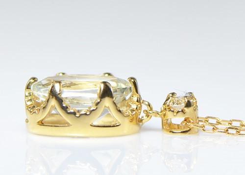 K10 グリーンアメシスト ダイヤ ペンダント BT080