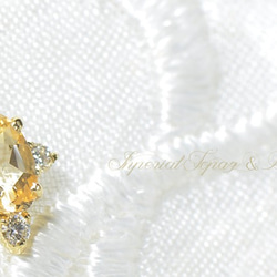 K18　インペリアルトパーズ ダイヤモンド　ペンダント　ソレイユ　BM0433CI 8枚目の画像