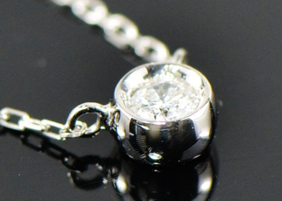 プラチナ900 ホワイトダイヤモンド ペンダント BO017CIG 4枚目の画像