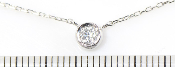 プラチナ900 ホワイトダイヤモンド ペンダント BO017CIG 9枚目の画像